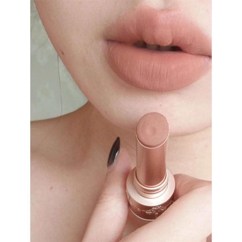 ((Little Angel Solid Lip Mud Stick) Matte Matte Matte Velvet Batom Lip Glaze Antiaderente Copo Branqueador Baixa Saturaç