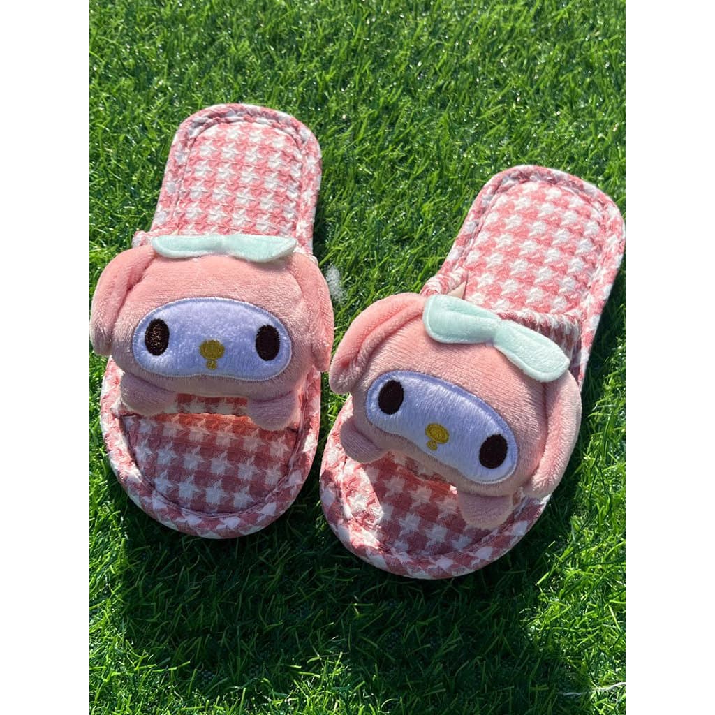 Crianças chinelos antiderrapantes sapatos de chão meninas dos desenhos animados bonito meninas Baotou quatro estações be