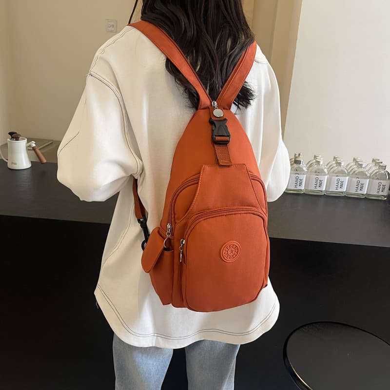 2025 novo estilo saco de peito Crossbody mochila de ombro Multi-Purpose mochila All-Match Casual leve saco de peito simp