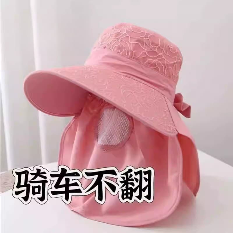 Chapéu de sol feminino Anti-ultravioleta máscara verão chapéu de sol país trabalho chapéu de sol chá colheita chapéu cap