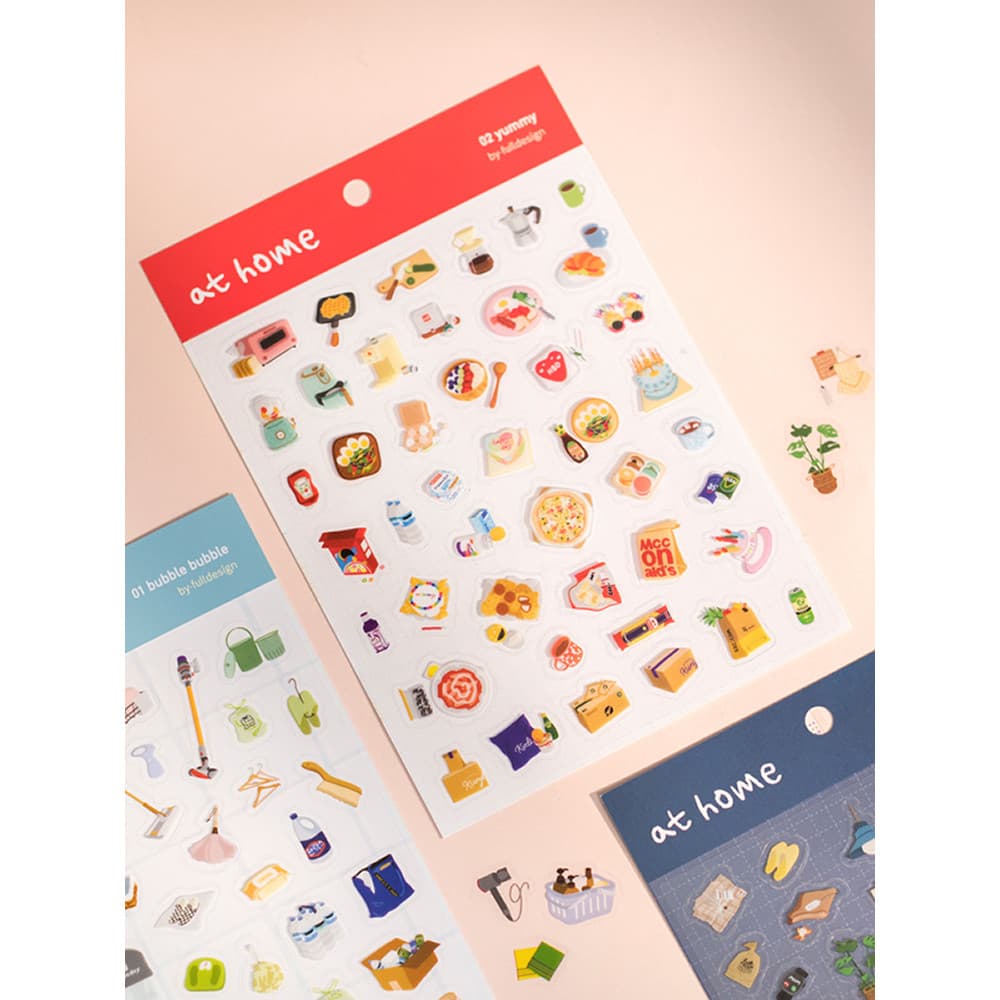 Coreia completa fresca ins estilo bonito dos desenhos animados adesivo transparente DIY manual cartão de foto decoração