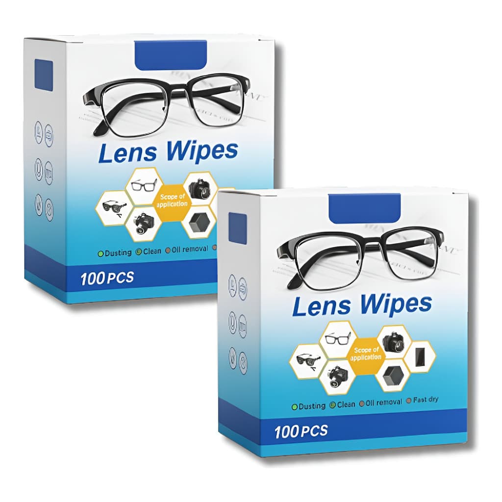 Lens Wipes 200 Lenços Limpa Lentes Óculos Câmeras Multimídia