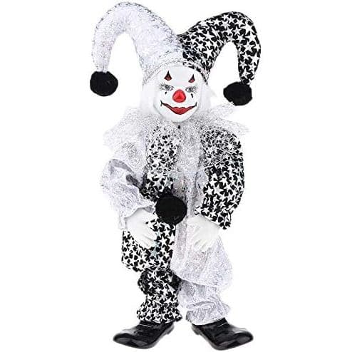 Taotenish Clown Doll Clown Model Porcelain Doll Circus Props Delicate Arts Crafts for Home Decoration Desk Ornaments - S