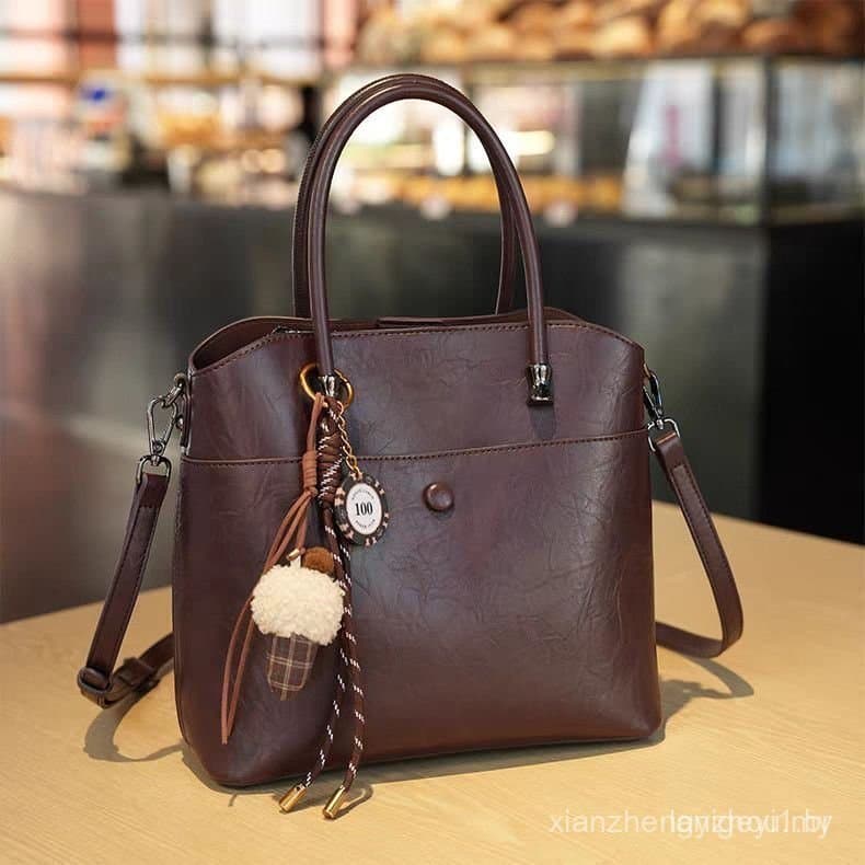 Bolsa de Ombro Simples e Elegante de Grande Capacidade, Estilo Moderno, Portátil, Versátil e Exquisita para o Dia a Dia.