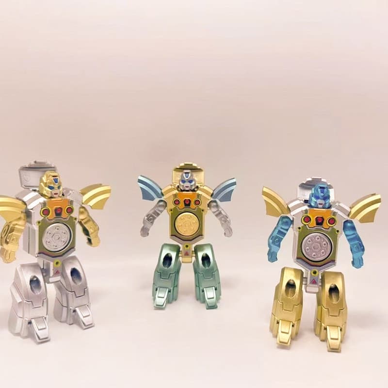 Brinquedo educativo infantil que gira e se transforma em um robô de dedo, brinquedo mecânico, compatível com CR.