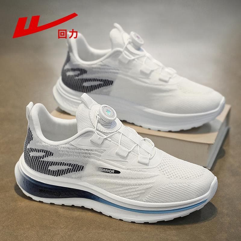 Puxar para trás sapatos esportivos genuínos sapatos masculinos primavera malha respirável masculino juventude botões rot