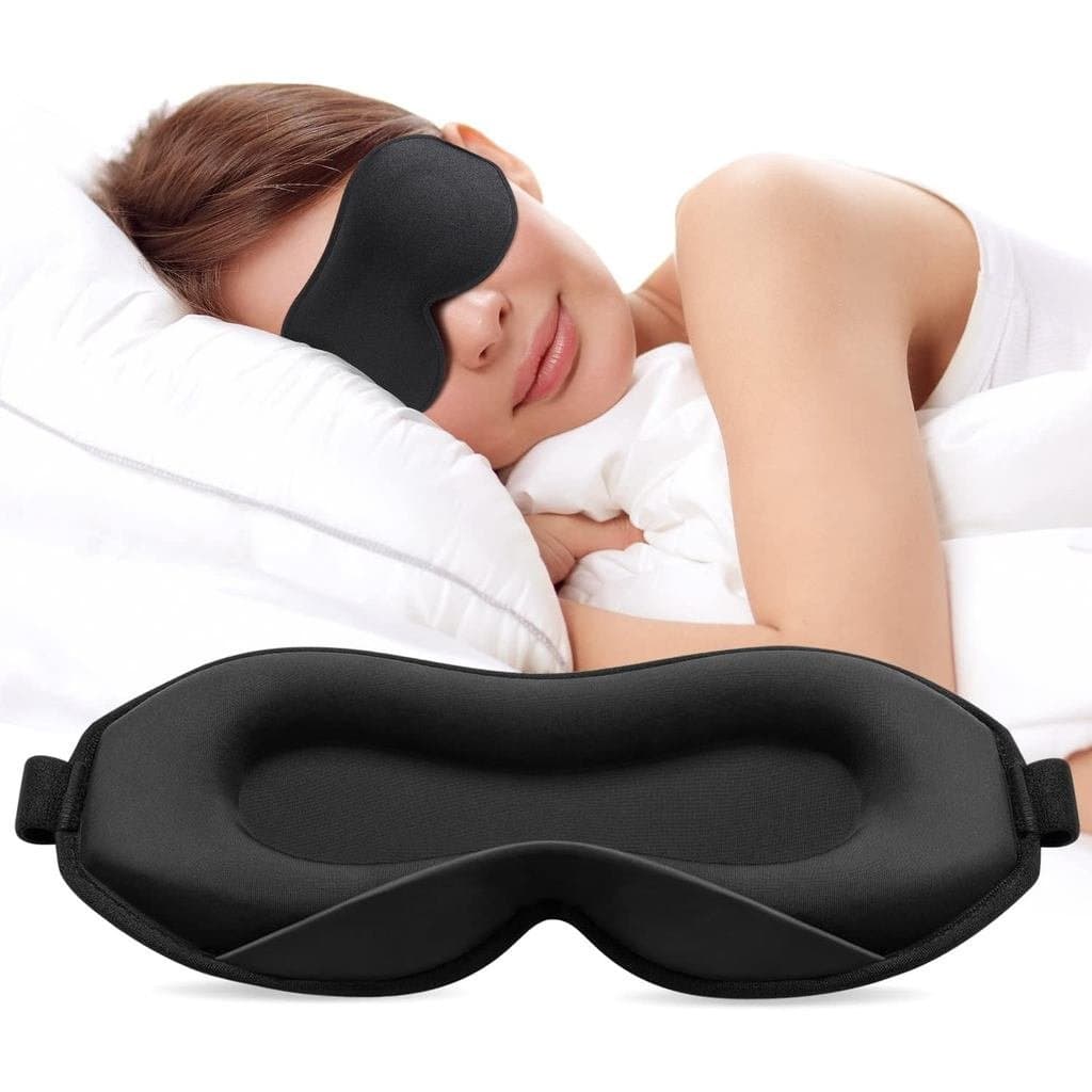Máscara de Dormir Umidificada Umisleep, Máscara de Dormir Perfeita para Quem Dorme de Lado, Máscara Ocular 3D Ultra Maci