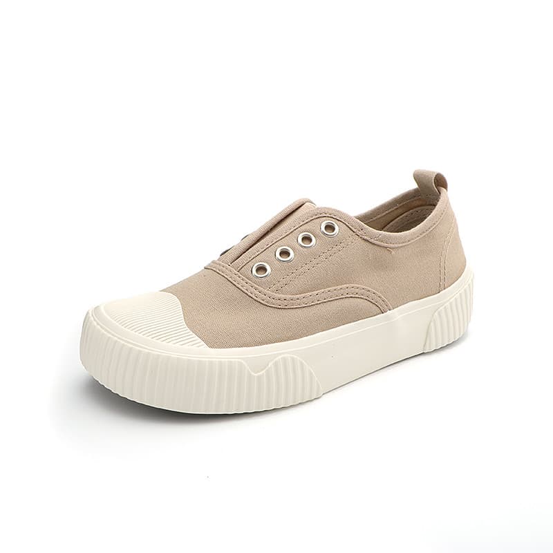 Tamanho 35 capa de lona pés estilo Preppy sapatos preguiçosos casuais sapatos de sola grossa tênis sapatos femininos ZK2