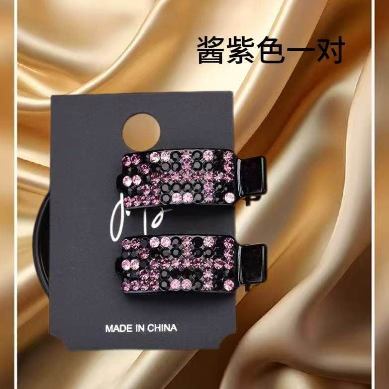 Temperamento coreano requintado All-Match colorido piscando diamante grampo de cabelo feminino 2005 novo estilo High-End