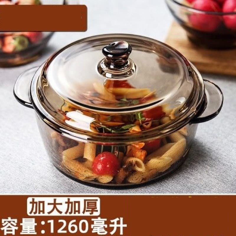 Tigela de sopa grande com tampa, tigela de vidro transparente, tigela de macarrão instantâneo, tigela de vidro com tampa