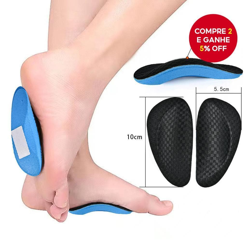 Novas Palmilhas de Suporte Arqueado para Pés Planos, Alívio da Hipermobilidade, Almofadas Ortopédicas para Calcanhar