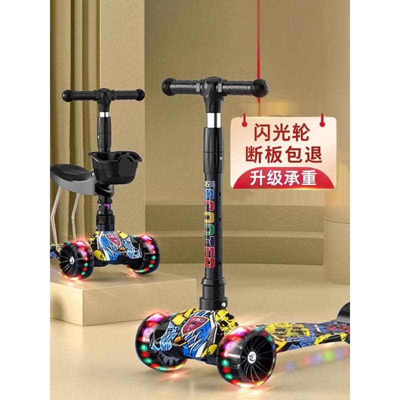Scooter crianças 1-3 um 6 um 12 anos de idade grandes crianças Sitable Tablet dobrável crianças 2023 novo estilo bebê da