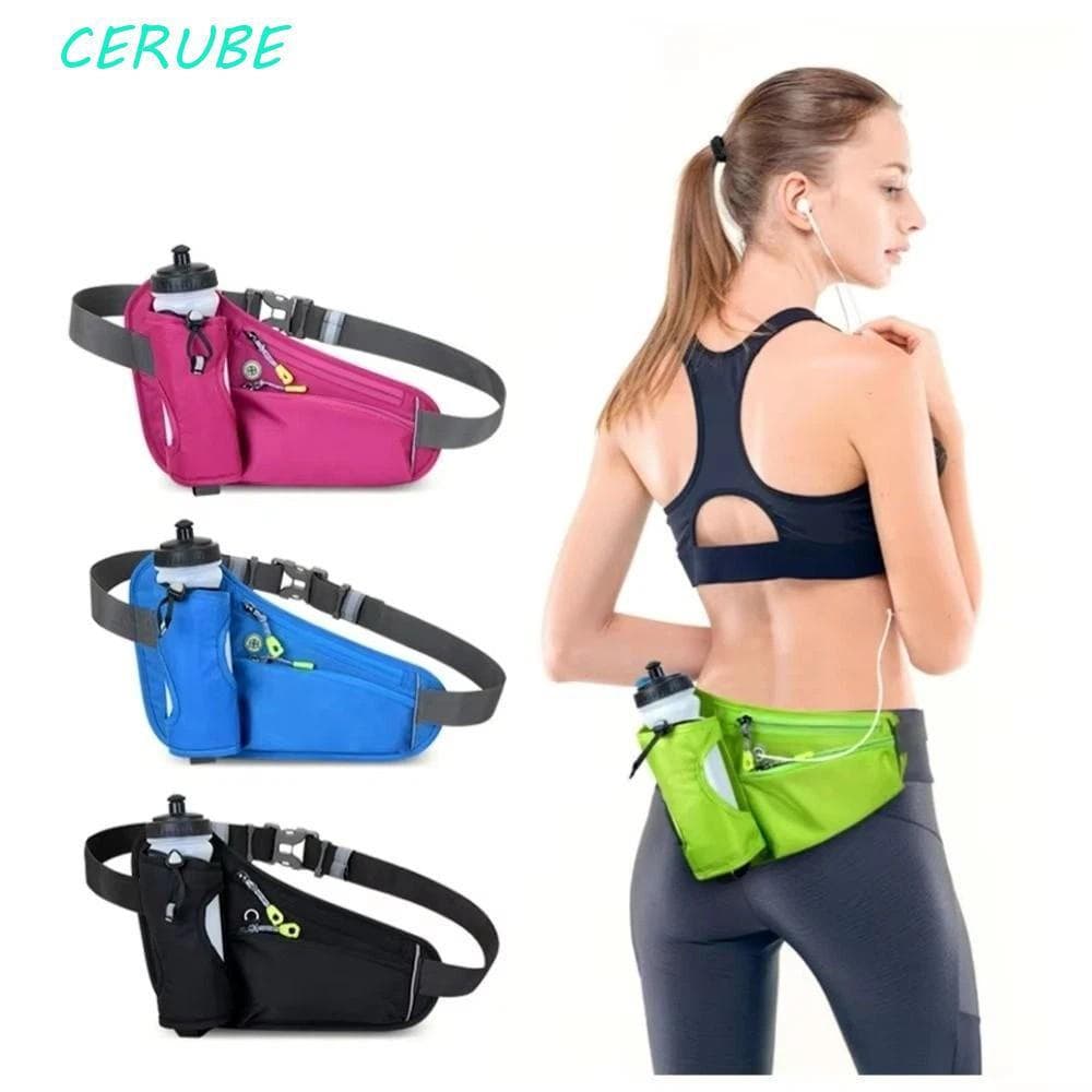 Bolsa Para Celular CERUBE , Pochete Esportiva Com Alça Ajustável De Grande Capacidade , Cor Sólida