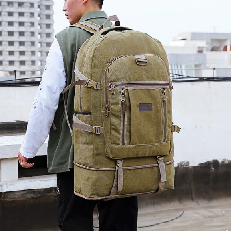 Super grande capacidade mochila masculina esportes saco de viagem ao ar livre montanhismo embalagem roupas trabalho viag