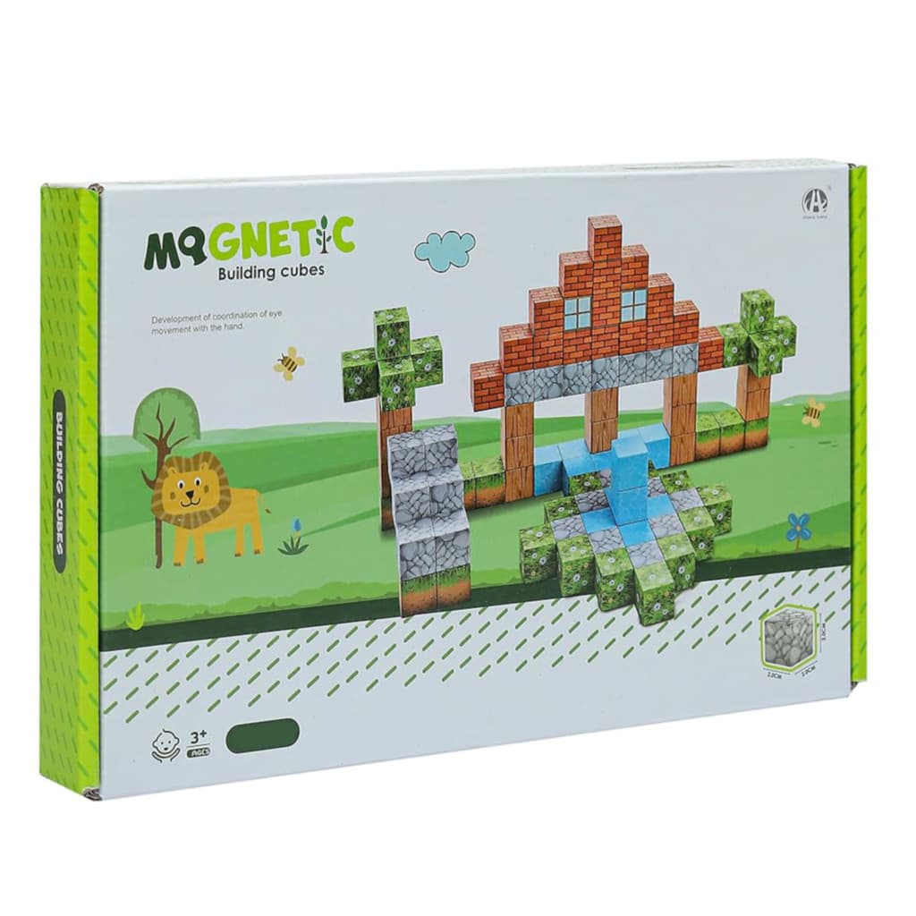 Kit Blocos Magnéticos De Montar Construção Brinquedo Educ...