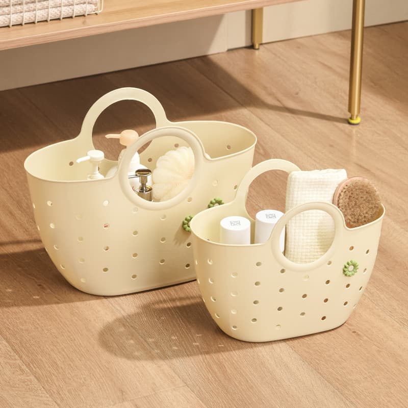 Cesta de banho cesta de banheiro cesta de armazenamento de produtos de higiene pessoal cesta de banho portátil dormitóri