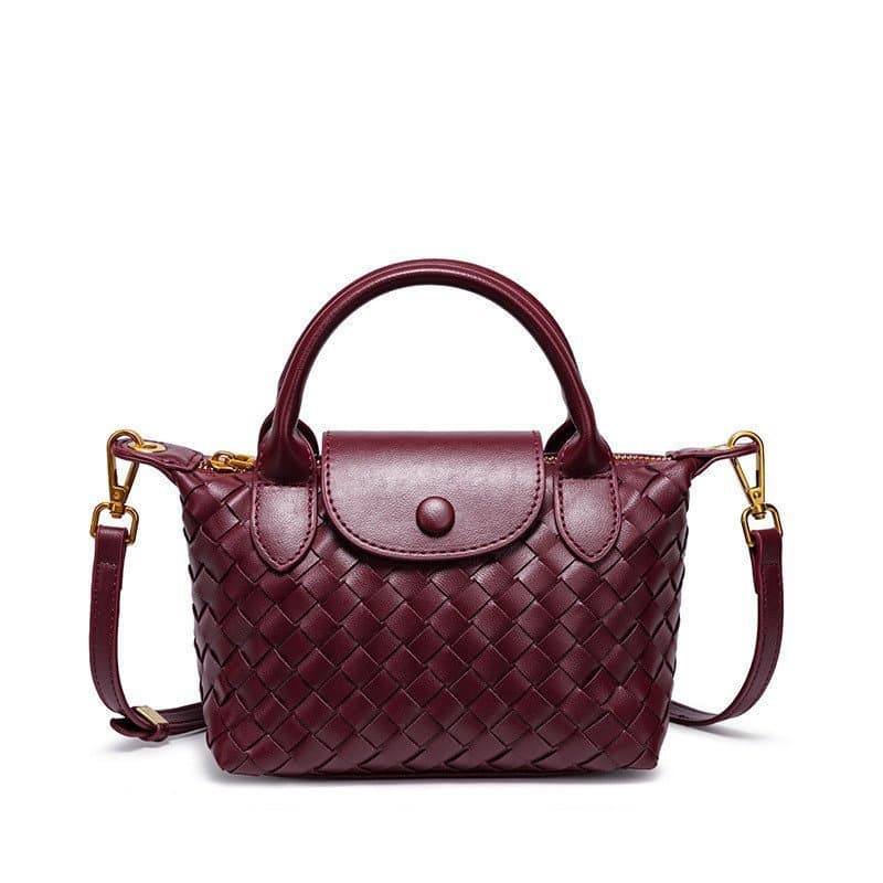Novo estilo tecido bolsa feminina moda pequena bolsa quadrada High-End sentido um ombro saco do mensageiro Tren