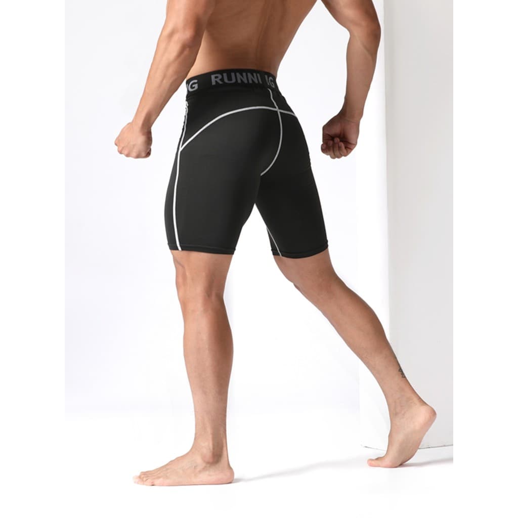 Leggings masculinas estiramento leggings basquete calças cortadas de secagem rápida correndo treinamento esportivo Yoga