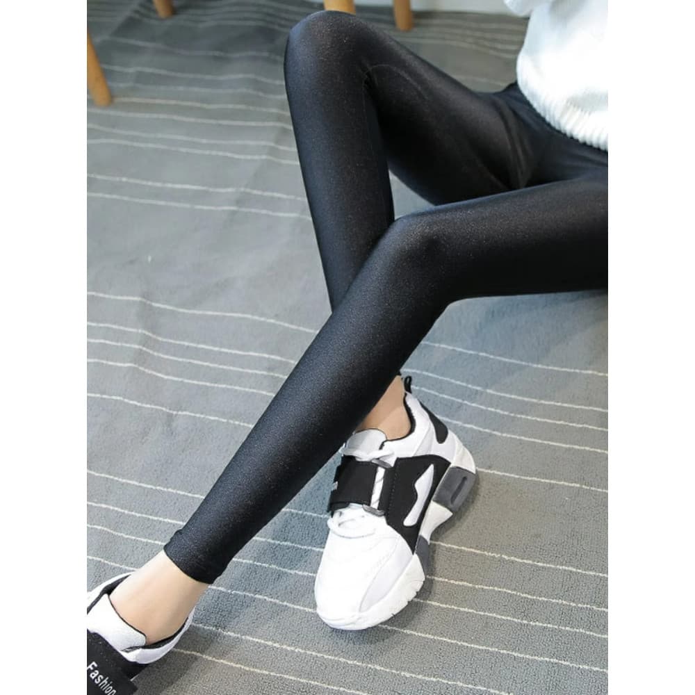 9 tamanhos disponíveis 38-120kg mais gordura mais estilo fino/velo mais calças brilhantes Leggings feminino desgaste ext