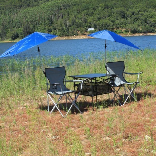 Cadeira de guarda-sol dobrável ao ar livre portátil pesca pára-sol cadeira de mesa de pesca ao ar livre cadeira de mesa