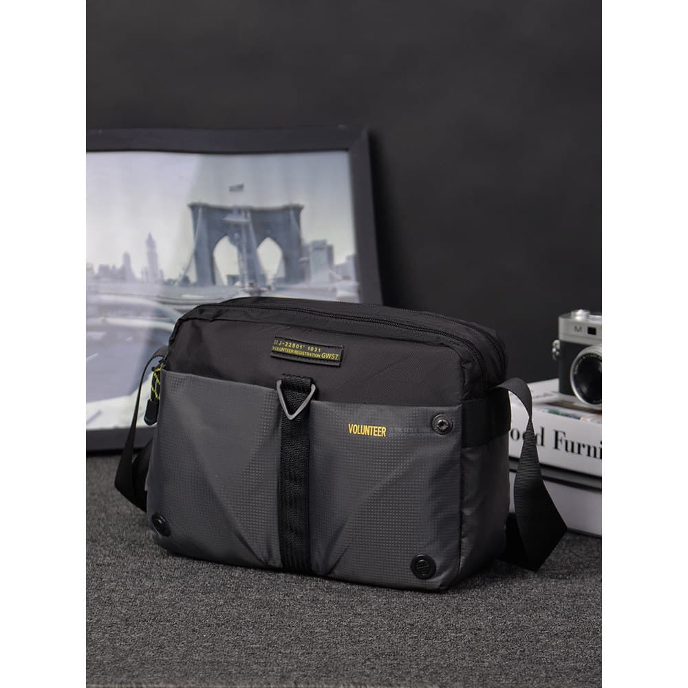 Bolsa mensageiro masculina de lona, bolsa de ombro Casual de negócios, mochila moderna de grande capacidade, bolsa de pa