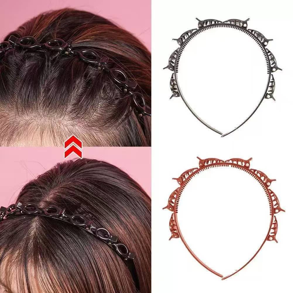 TB Feminino Tiara /Bandas de dupla camada presilha bandas de cabelo plástico trançado