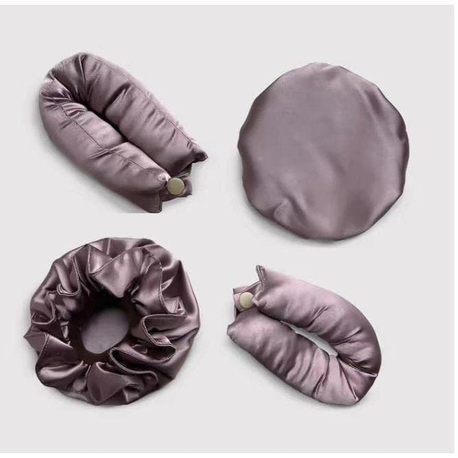 Cross-Border europeu americano sem calor curling ferro conjunto de capa de cabelo medusa capa de cabelo preguiçoso sono