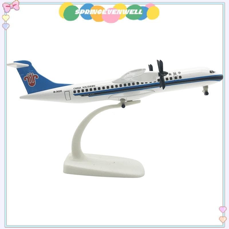 [springevenwell] 1Pc 20cm ATR Avião Modelo De Aeronave Diecast Metal Aviões Liga Coleção Presente Brinquedo Infantil Nov