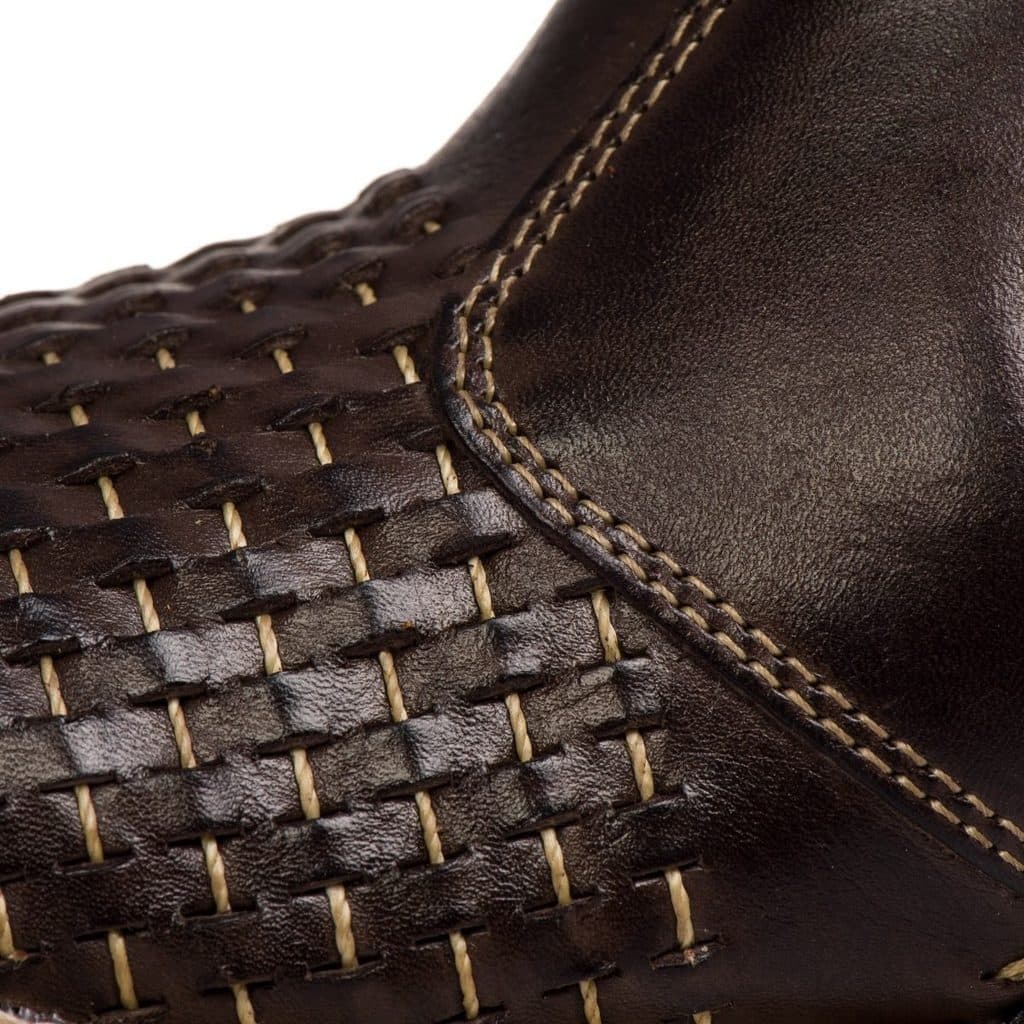 Botina Masculina em Couro Tricê Cano Curto Estilo Country