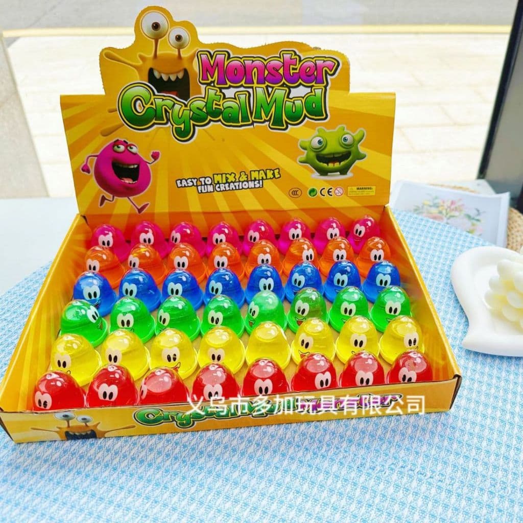 Um pouco Smiley Face espuma cola tipo 48 pçs alta transparente M cola adicionado Material cristal lama influenciador lam