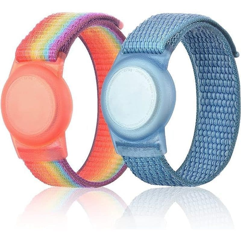Pulseira Infantil Compatível Com Apple AirTag , Capa Protetora Para Suporte De Rastreador GPS Air Tag De Nylon , Relógio