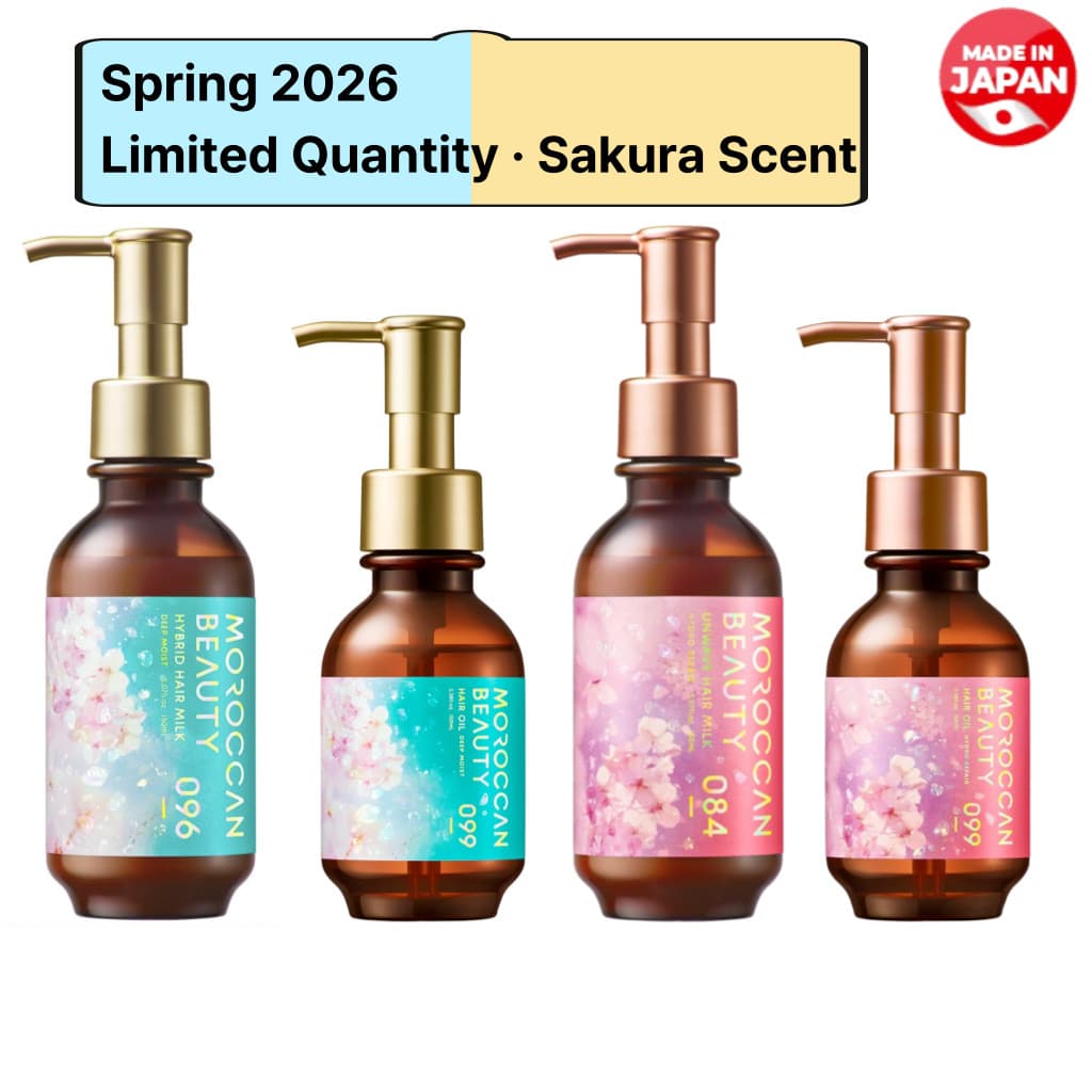 Série Hidratante e Reparadora Marroquina Sakura, Creme Capilar Anti-Frizz e Anti-Frizz Natural, Óleo Capilar, Óleo de Ar