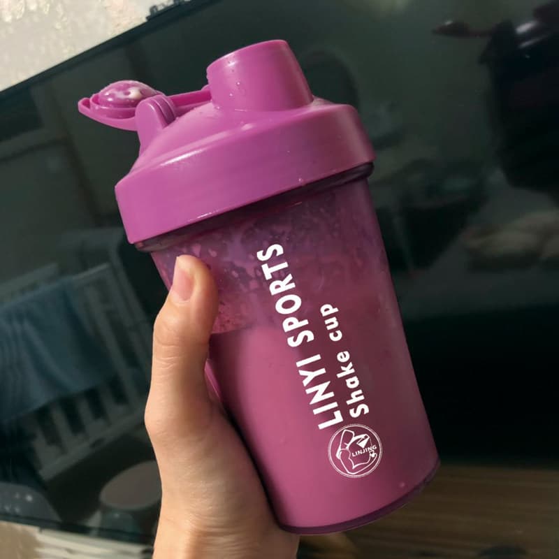 Portátil Fitness esportes refeição substituição Milkshake Shaker copo com escala grande capacidade proteína em pó mexend