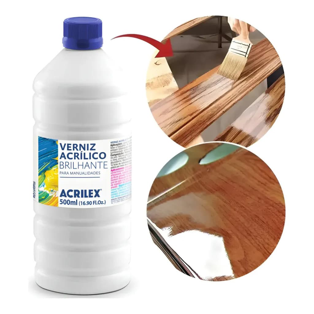 Verniz Acrilico Brilhante 500ml Acrilex