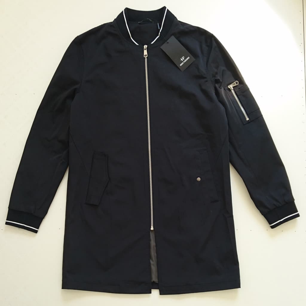 Contador genuíno Street Wear roupas masculinas 17 nova moda outono comprimento médio Casual gola de beisebol jaqueta cor