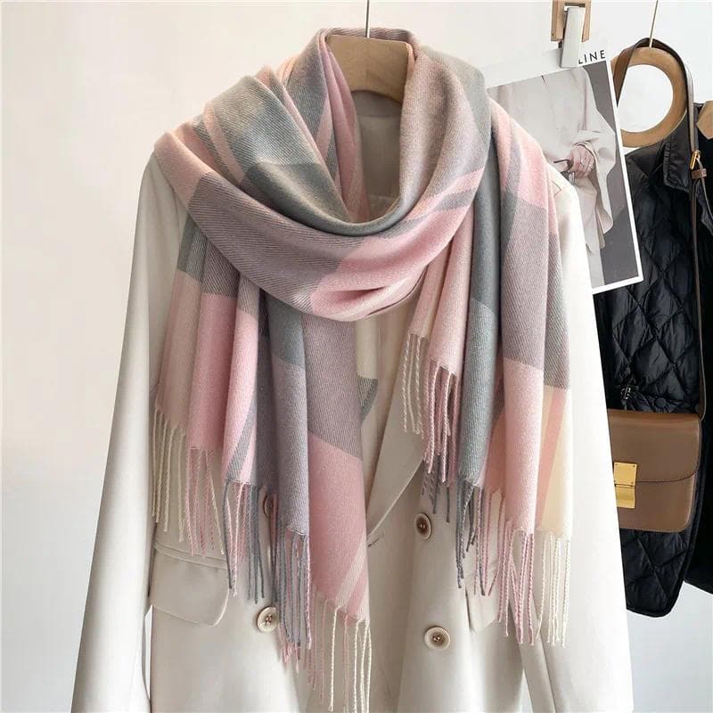 200 * 65CM Novos Homens Mulheres Outono Inverno Cachecóis De Luxo Cashmere Sentimento Silenciador Cobertor Clássico Xadr