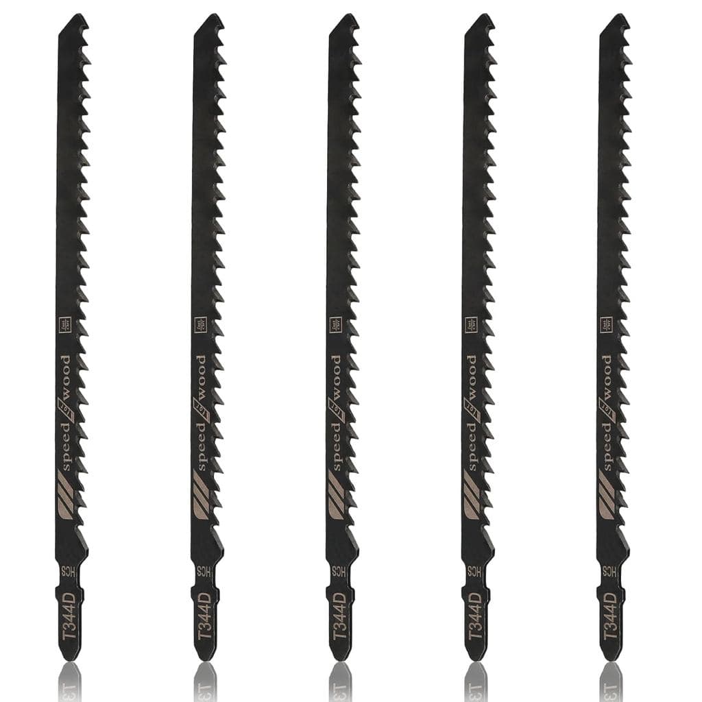 5 Lâminas de Serra Tico-Tico T344D com Encaixe T, Lâminas de Serra Tico-Tico de 6 TPI, Lâminas de Serra Tico-Tico de 6 P