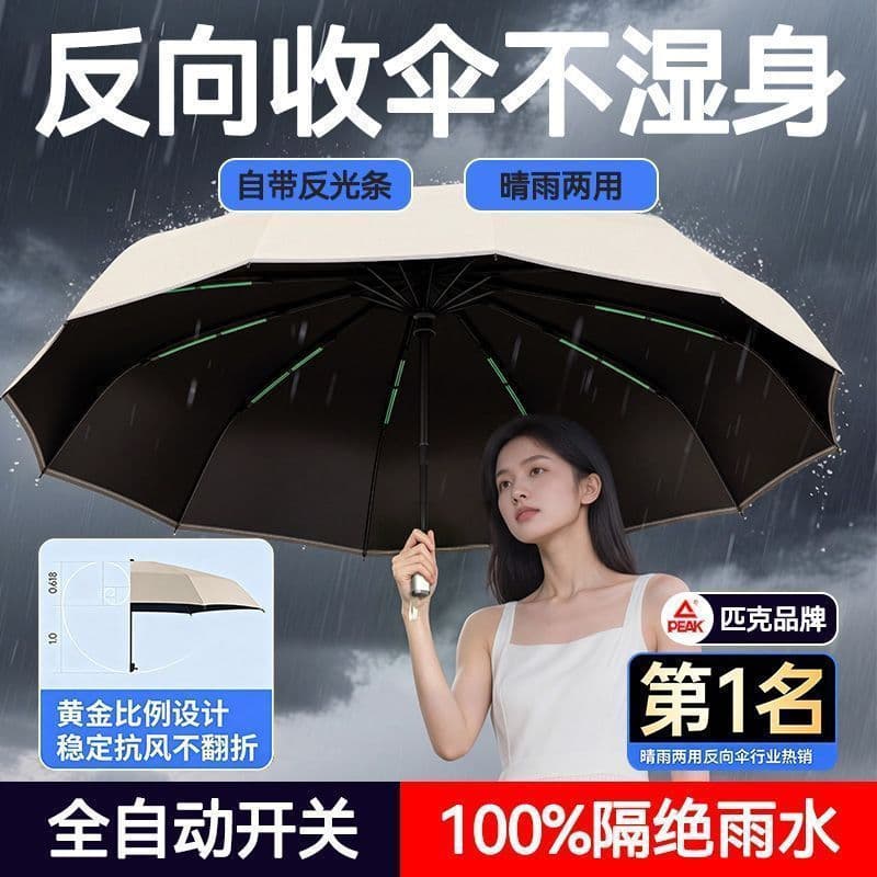 Ruyang County Zhanxi E-commerce Studio (doméstico comercial Industrial Individual) [Escolha] Guarda-chuva reverso totalm