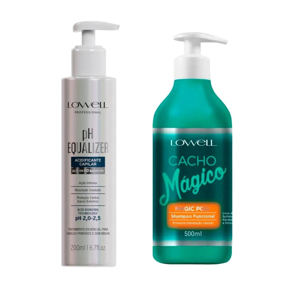 2004LW-KIT PH Equalizer 200ml + Shampoo Cacho Mágico – Recuperação Profunda + Nutrição Inteligente