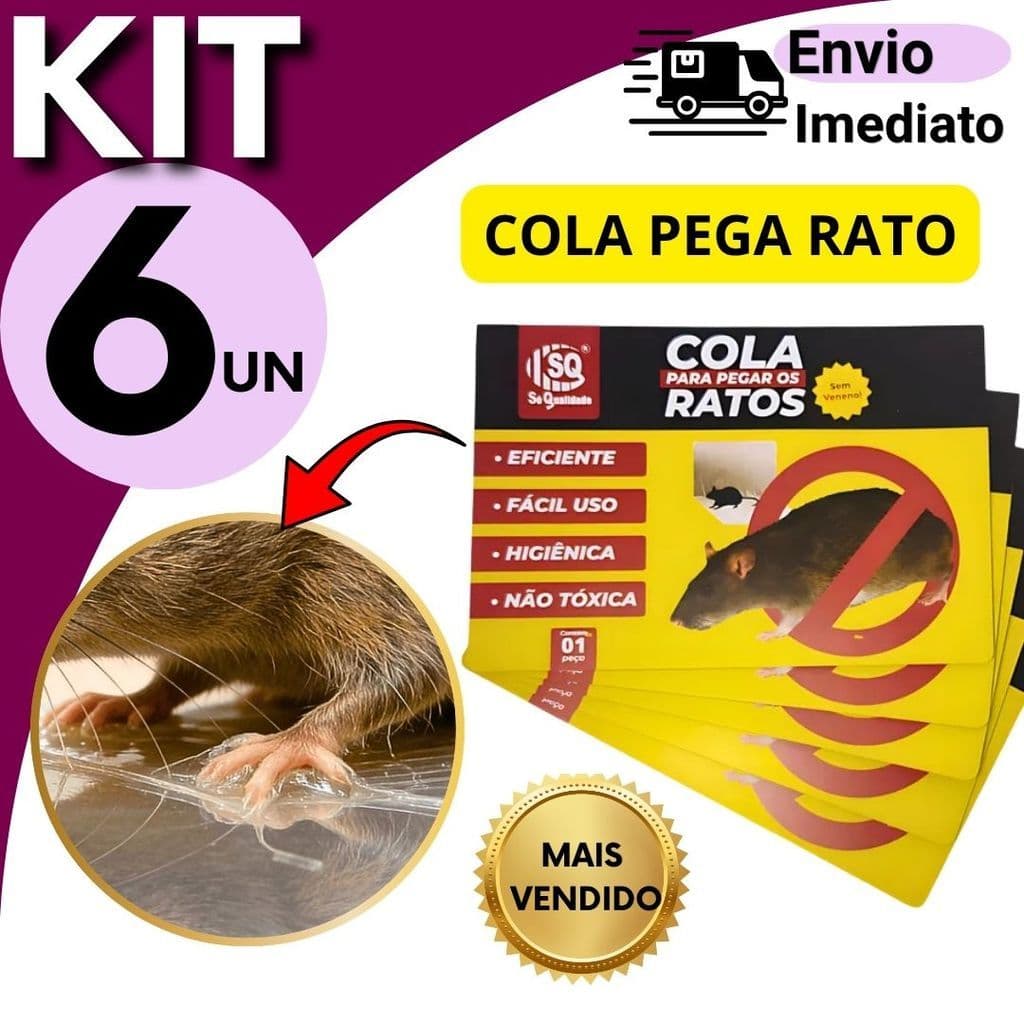 Armadilha Adesiva Forte 25x17cm  6 OU 3 Peças Contra Pragas Proteção de Estoque Desejo de manter o ambiente limpo