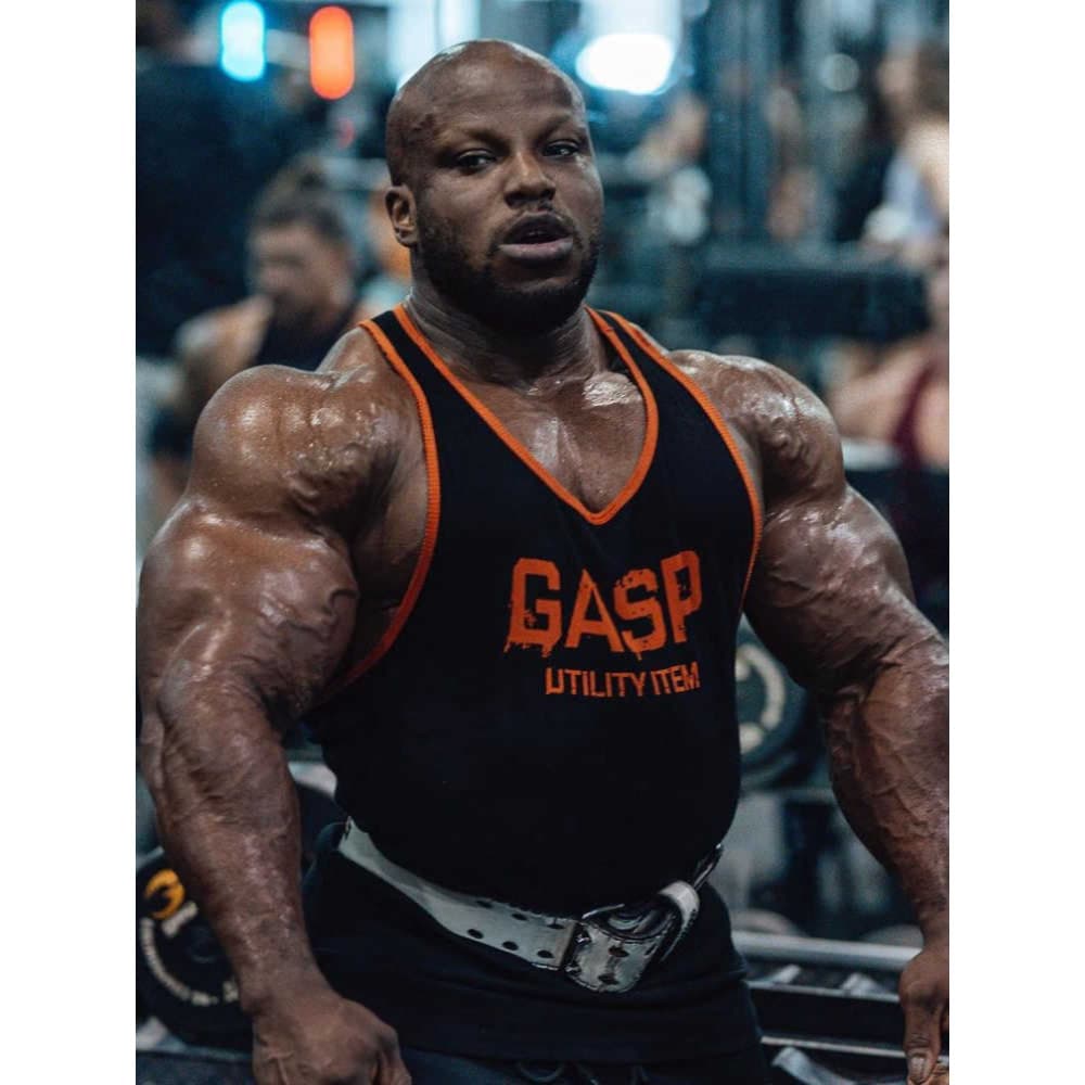 GASP esportes profissional colete de Fitness masculino verão secagem rápida músculo musculação treinamento rosqueado ame