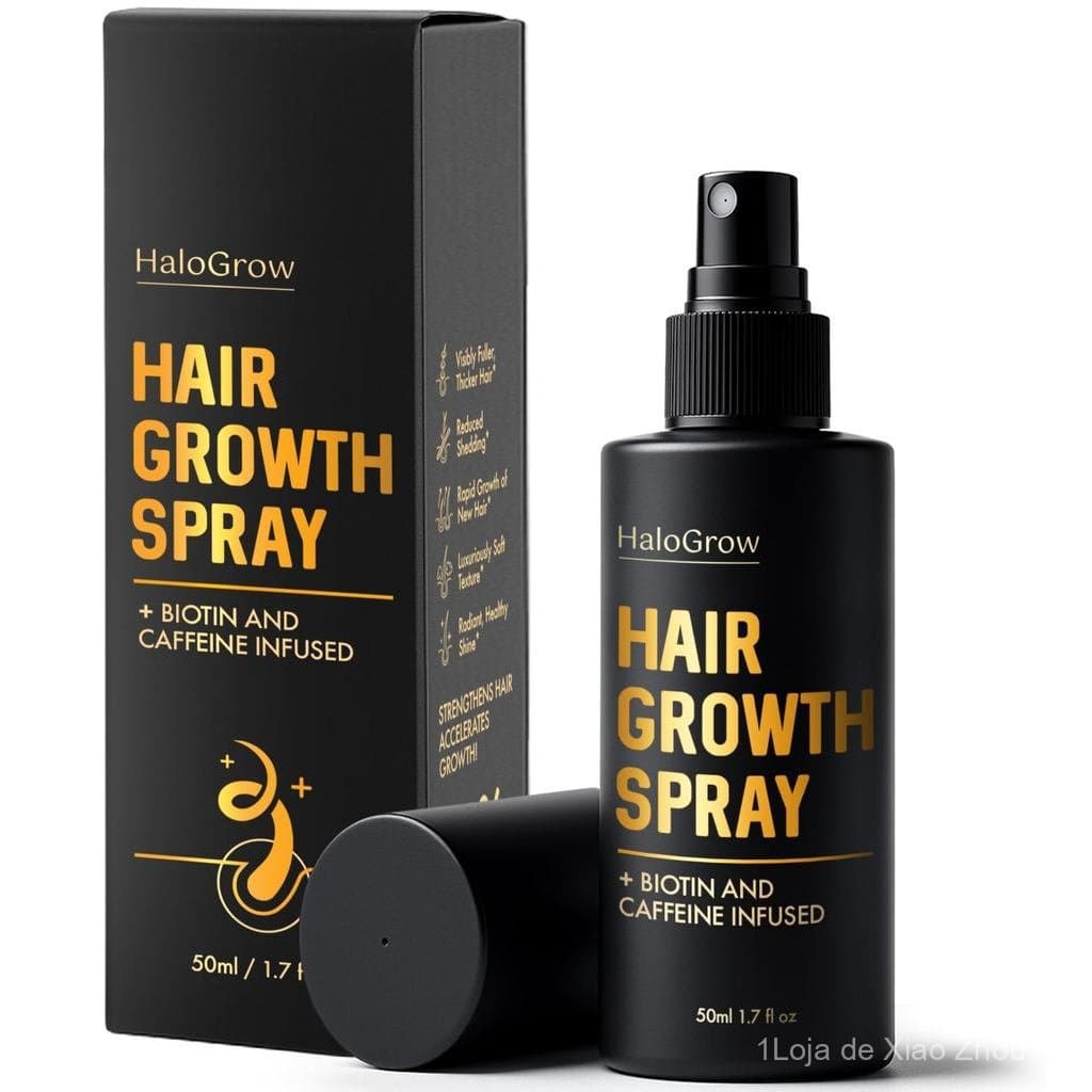 Spray Sérum para Crescimento Capilar para Mulheres e Homens com Queda de Cabelo – Biotina e Cafeína, Óleo Anti-Quebra pa