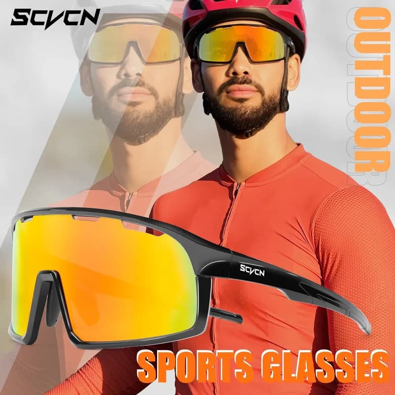 Óculos de Ciclismo UV400 SCVCN Unissex, para MTB, Corrida, Caminhadas e Esportes ao Ar Livre