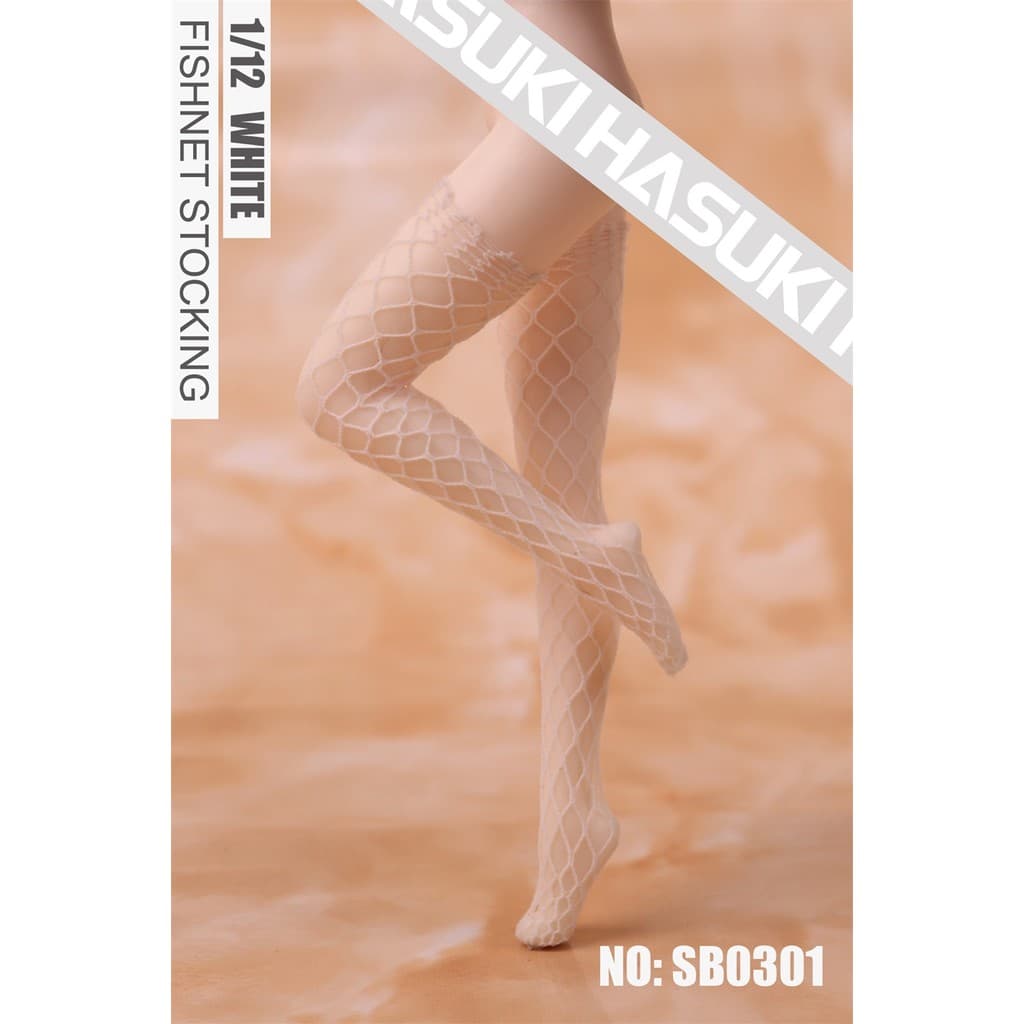 Estoque pronto HASUKI 1/12 SB03 Meias tridimensionais 3D Grande rede sem costura meias máquina roupas de menina