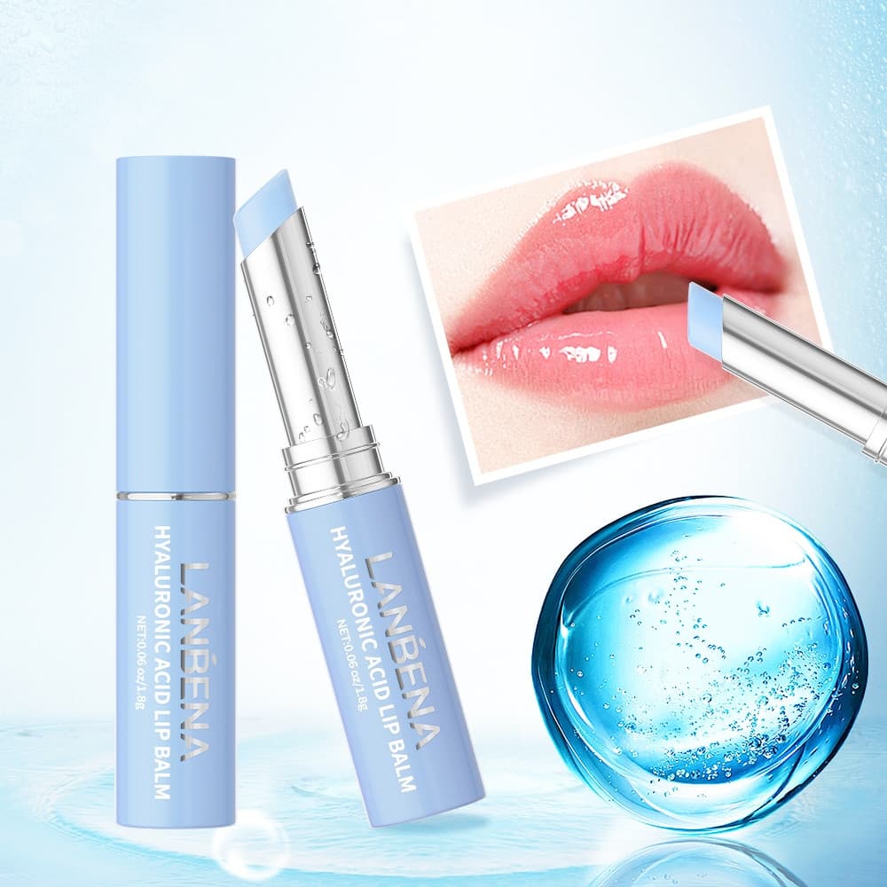 Lanbena Hyaluronic Acid Lip Balm lip moisturizing  Nourish diminishing lip lines  leaving the lips softer Reduce-lip-lin