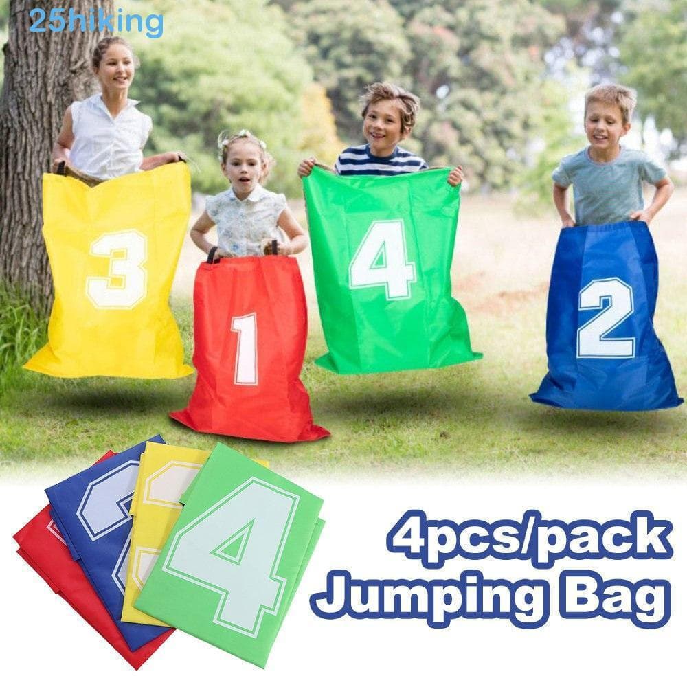 Caminhada 4pcs Sacos De Salto Infantis , Saco De Corrida De Campo Infantil Dobrável Colorido , Jogos Ao Ar Livre Leves E