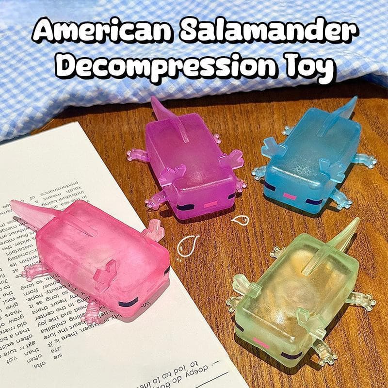 Entrehot > Simulação de Salamandra Americana, Brinquedo de Apertar de Retorno Lento para Alívio do Estresse, Sensorial