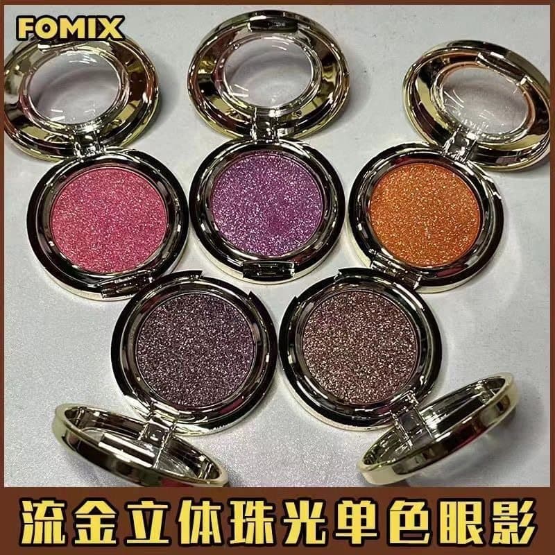 FOMIX purê de batata perolado fino piscando monocromático paleta de sombra feminino rosa roxo abóbora terra cor preguiço