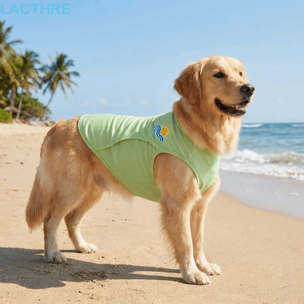 Colete De Verão Para Animais De Estimação LACTHRE , Regata Macia E Respirável Cães , Leve , Sem Mangas , Protetor Solar