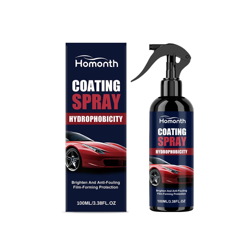Homês Spray de revestimento de carro, brilho hidrofóbico, anti-poeira, antiincrustante, mantém a pintura de carro, cuida